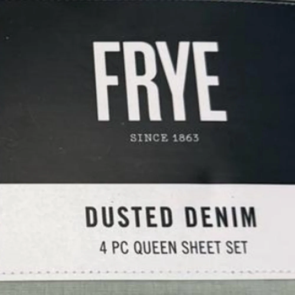 Frye Dusted Denim Queen Sheet Set